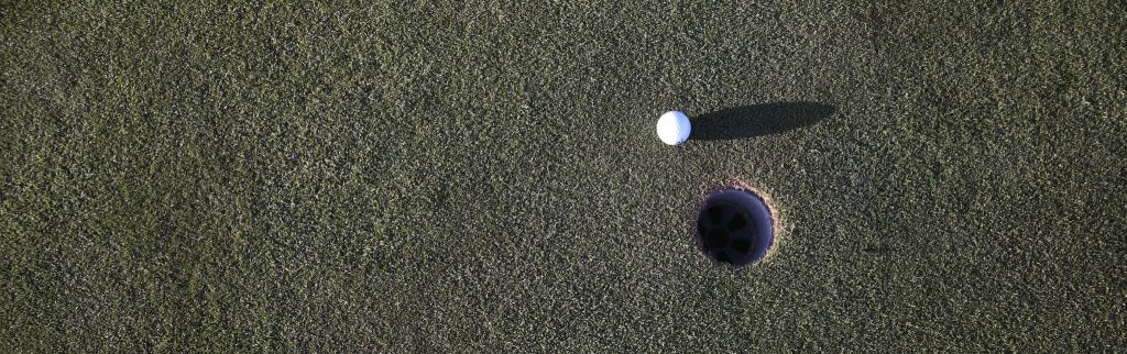 Aerial View of Golf Course Green